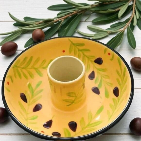 Boston Warehouse Ceramic Olive Bowl - Picture 1 of 5